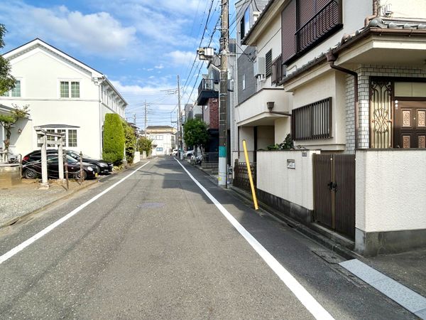 府中市府中町3丁目 土地 前面道路含む外観