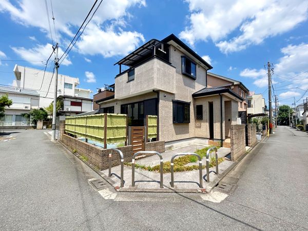 府中市新町1丁目 土地 前面道路含む外観