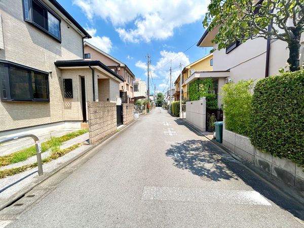 府中市新町1丁目 土地 前面道路含む外観