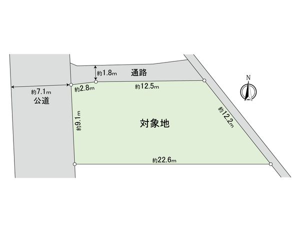 府中市是政6丁目 土地 区画図 府中市是政6丁目 土地 区画図