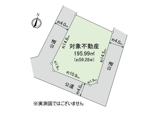 府中市白糸台1丁目売地 区画図