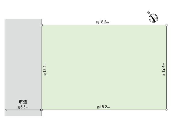 府中市四谷1丁目 土地 区画図