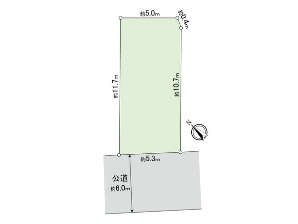 府中市押立町5丁目 土地 区画図