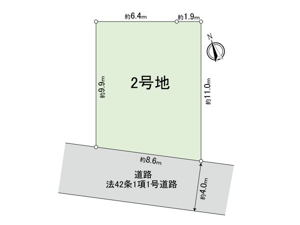 府中市紅葉丘2丁目 土地 2区画 区画図 府中市紅葉丘2丁目 土地 2区画 区画図