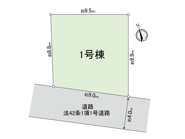 府中市紅葉丘2丁目 土地 1区画 区画図 府中市紅葉丘2丁目 土地 1区画 区画図