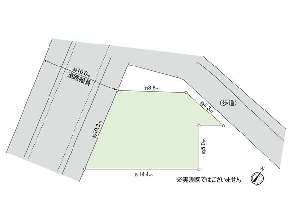 府中市是政6丁目 土地 区画図 府中市是政6丁目 土地 区画図