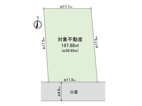 府中市小柳町5丁目 土地 区画図