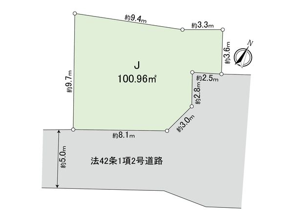 府中市南町6丁目 土地J区画 区画図 府中市南町6丁目 土地J区画 区画図