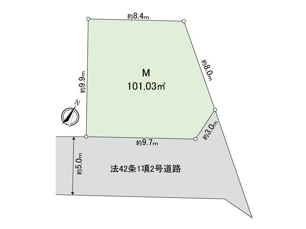 府中市南町6丁目 土地M区画 区画図 府中市南町6丁目 土地M区画 区画図