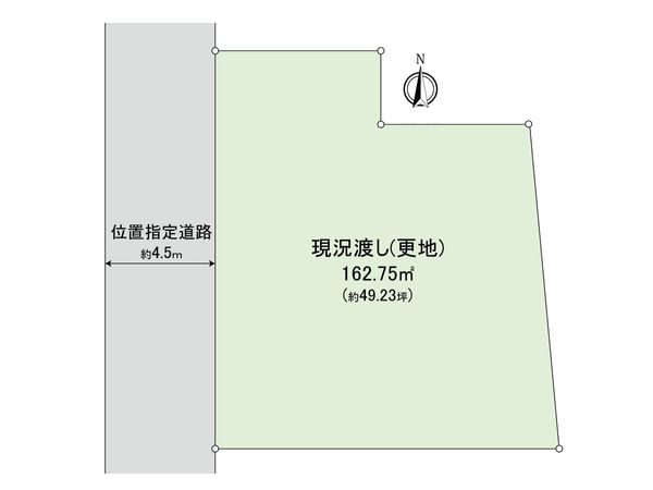 府中市是政5丁目 土地 区画図 区画図