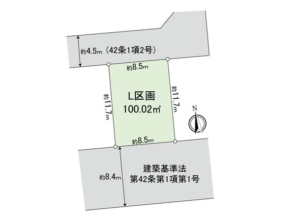 府中市日新町3丁目 土地L区画 区画図