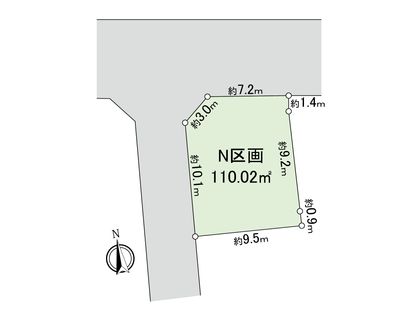 府中市日新町3丁目 土地N区画 区画図
