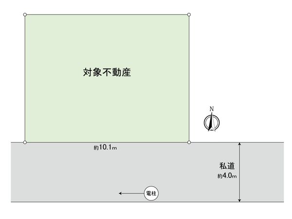 府中市天神町4丁目 土地 区画図