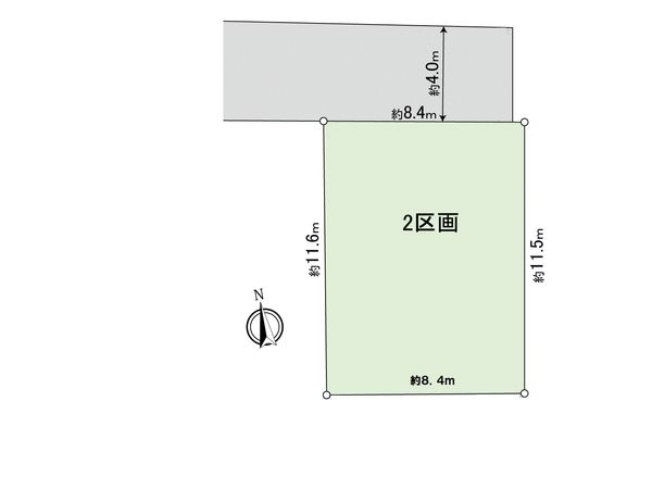 府中市晴見町3丁目 土地 2区画 区画図 府中市晴見町3丁目 土地 2区画 区画図