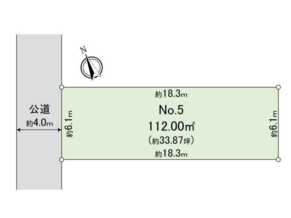 府中市白糸台3丁目 土地 5区画 区画図