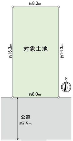 府中市晴見町1丁目 土地 区画図 府中市晴見町1丁目 土地 区画図