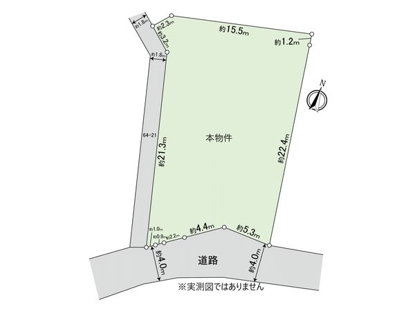 府中市四谷2丁目 土地 区画図 府中市四谷2丁目 土地 区画図