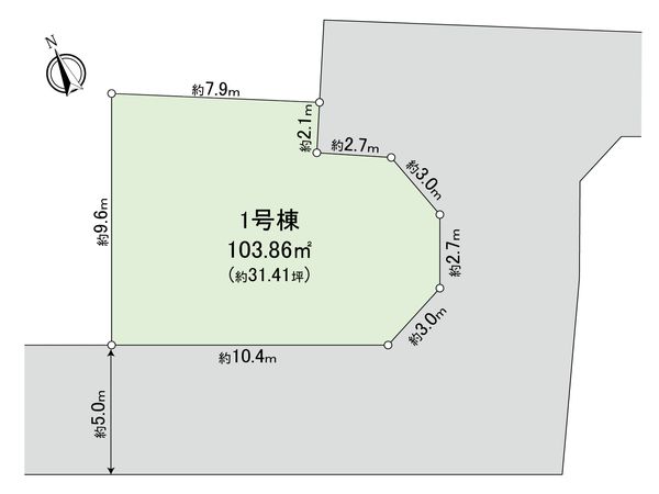 府中市四谷6丁目 土地 1区画 区画図 府中市四谷6丁目 土地 1区画 区画図