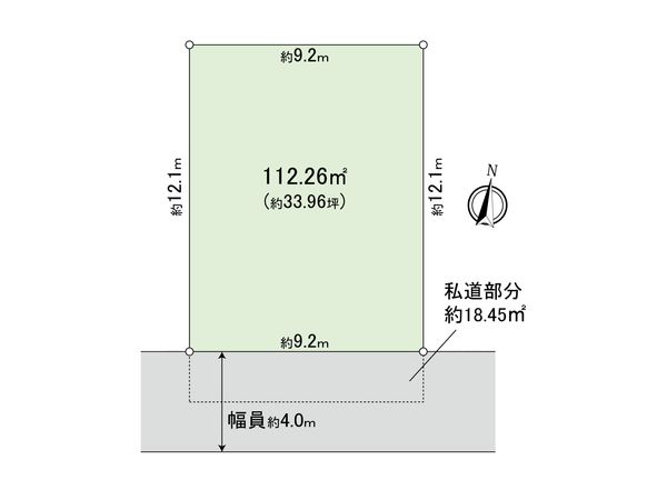 府中市栄町1丁目 土地 区画図 府中市栄町1丁目 土地 区画図