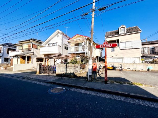 府中市西府町4丁目 土地 前面道路含む外観