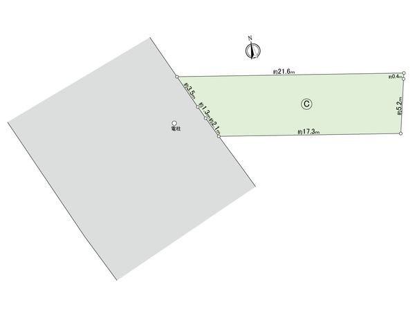 府中市日新町3丁目 土地C区画 区画図 府中市日新町3丁目 土地C区画 区画図