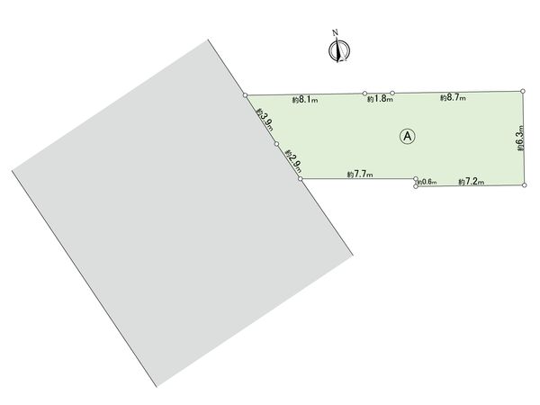 府中市日新町3丁目 土地A区画 区画図 府中市日新町3丁目 土地A区画 区画図