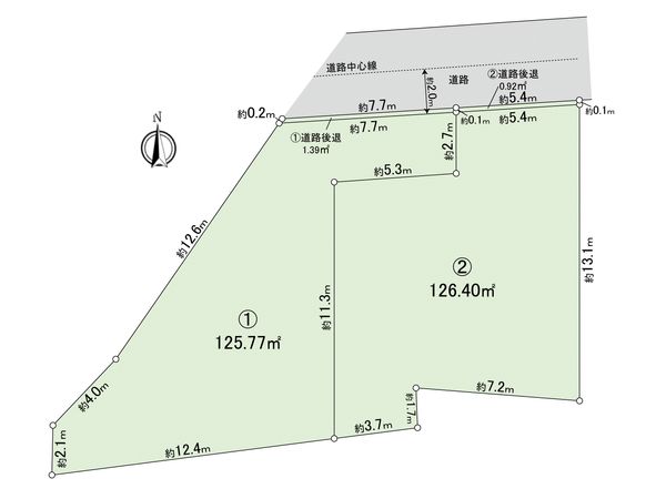府中市小柳町4丁目 土地1区画 区画図 府中市小柳町4丁目 土地1区画 区画図