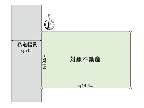 美好町3丁目:土地(古屋有) 区画図 美好町3丁目:土地(古屋有) 区画図