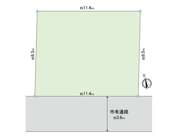 府中市幸町2丁目 土地 区画図 府中市幸町2丁目 土地 区画図