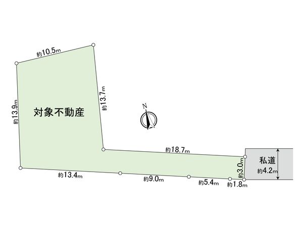 府中市紅葉丘1丁目 土地 区画図 府中市紅葉丘1丁目 土地 区画図
