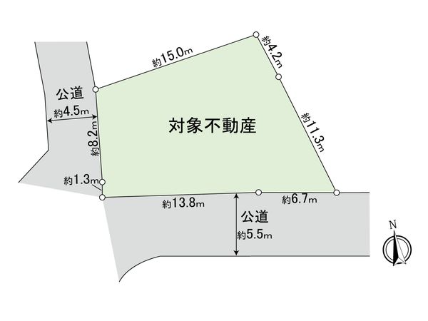 府中市小柳町2丁目 土地 区画図 府中市小柳町2丁目 土地 区画図