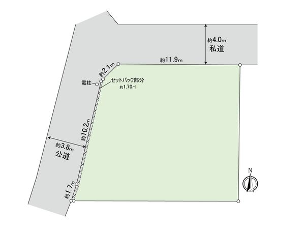 府中市晴見町3丁目 土地 区画図 府中市晴見町3丁目 土地 区画図