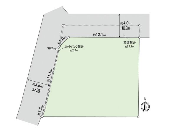 府中市晴見町3丁目 土地 区画図 府中市晴見町3丁目 土地 区画図