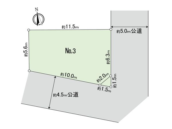 府中市小柳町4丁目 3区画 区画図 府中市小柳町4丁目 3区画 区画図