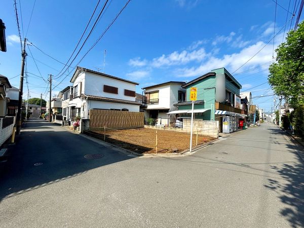 府中市新町1丁目 土地 前面道路含む外観 府中市新町1丁目 土地 前面道路含む外観