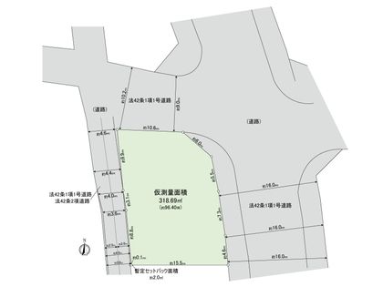 府中市宮西町4丁目 土地 区画図