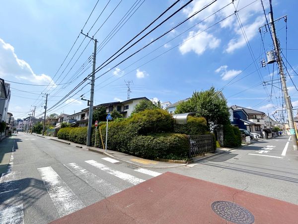府中市幸町1丁目 土地 前面道路含む外観 府中市幸町1丁目 土地 前面道路含む外観