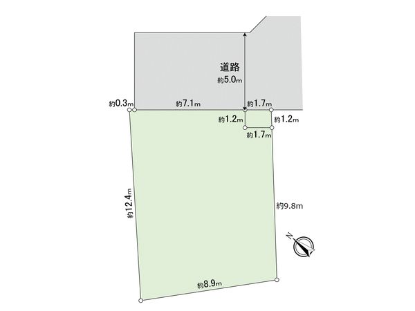 府中市西原町4丁目 土地 区画図 府中市西原町4丁目 土地 区画図