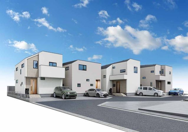 府中市住吉町1丁目 新築戸建 4号棟 外観パース図 府中市住吉町1丁目 新築戸建 4号棟 外観パース図