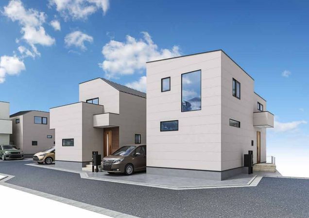 府中市住吉町1丁目 新築戸建 1号棟 外観パース図 府中市住吉町1丁目 新築戸建 1号棟 外観パース図