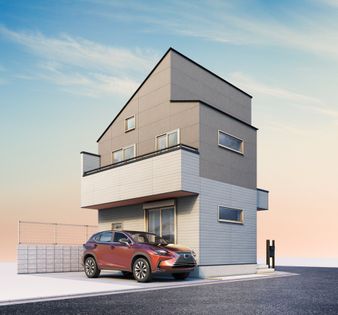 府中市新町1丁目 新築戸建 外観パース図