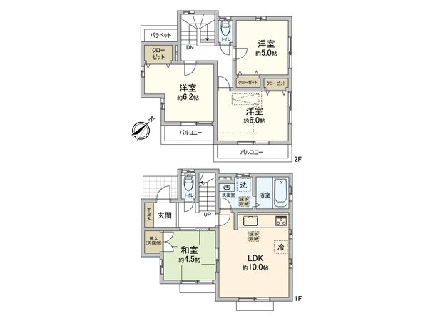 府中市南町1丁目 戸建 間取図(平面図)