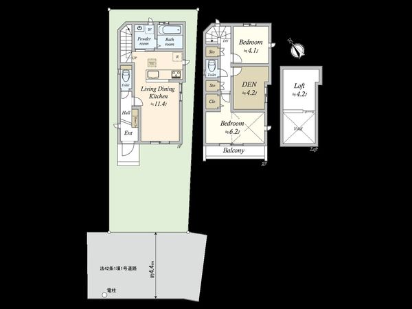 府中市分梅町5丁目 新築戸建 B号棟 間取図(平面図) 府中市分梅町5丁目 新築戸建 B号棟 間取図(平面図)