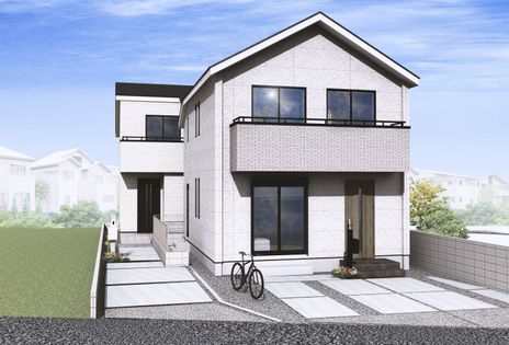 府中市武蔵台1丁目 新築戸建 1号棟 外観パース図