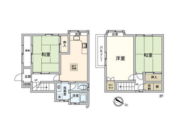 府中市住吉町1丁目 戸建 間取図(平面図) 府中市住吉町1丁目 戸建 間取図(平面図)