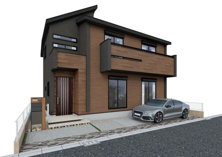 府中市幸町2丁目 新築戸建 外観パース図