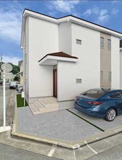 府中市浅間町4丁目 新築戸建 B号棟 外観パース図