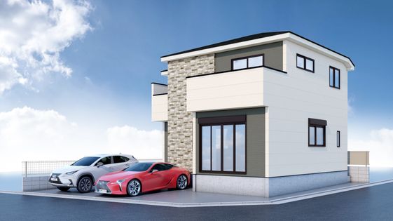 府中市四谷3丁目 新築戸建 外観パース図