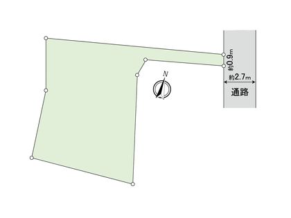 府中市小柳町1丁目 戸建 区画図