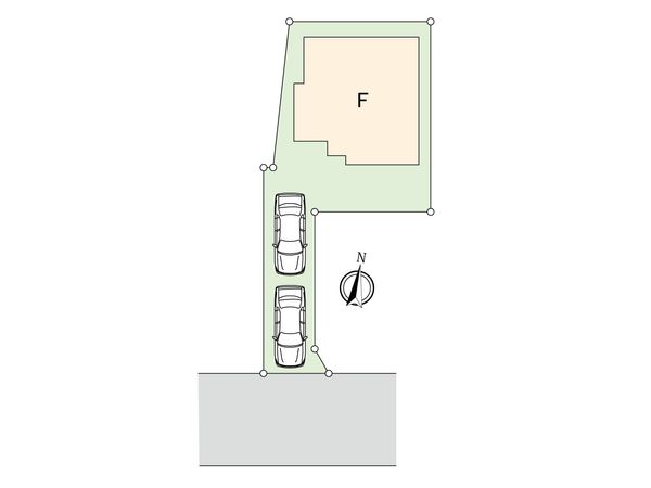 府中市日新町5丁目 新築戸建F号棟 区画図